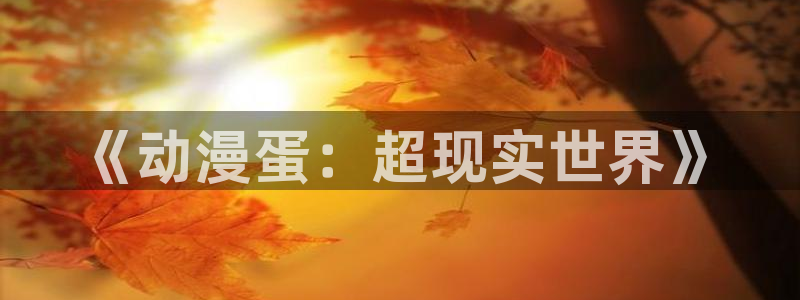 囧次元网站官网下载：《动漫蛋：超现实世界》